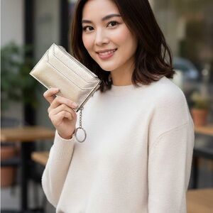 Gold Metallic Pandora Wallet keychain